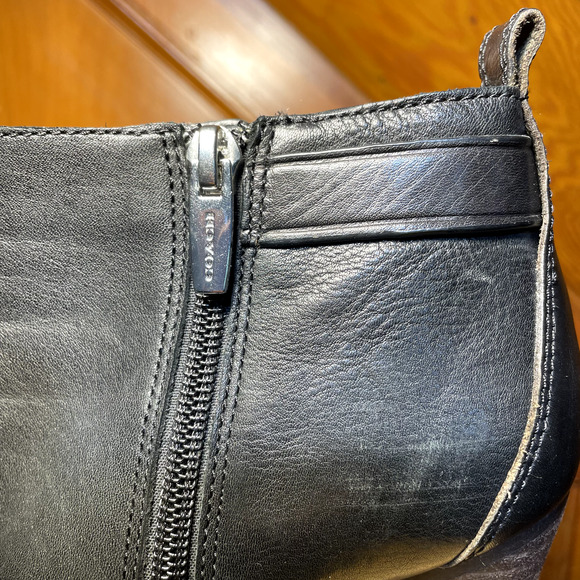 Coach Black Chelsea Brown Heel Boots - Size 6, Pre-owned, Good Condition - Picture 12 of 16